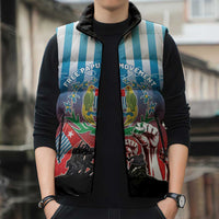 Personalised Free West Papua Sleeveless Puffer Jacket One People One Soul Unique Style LT05 - Polynesian Pride
