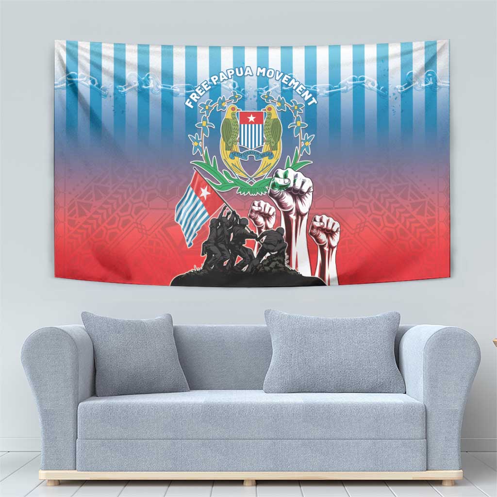 Free West Papua Tapestry One People One Soul Unique Style LT05 - Polynesian Pride