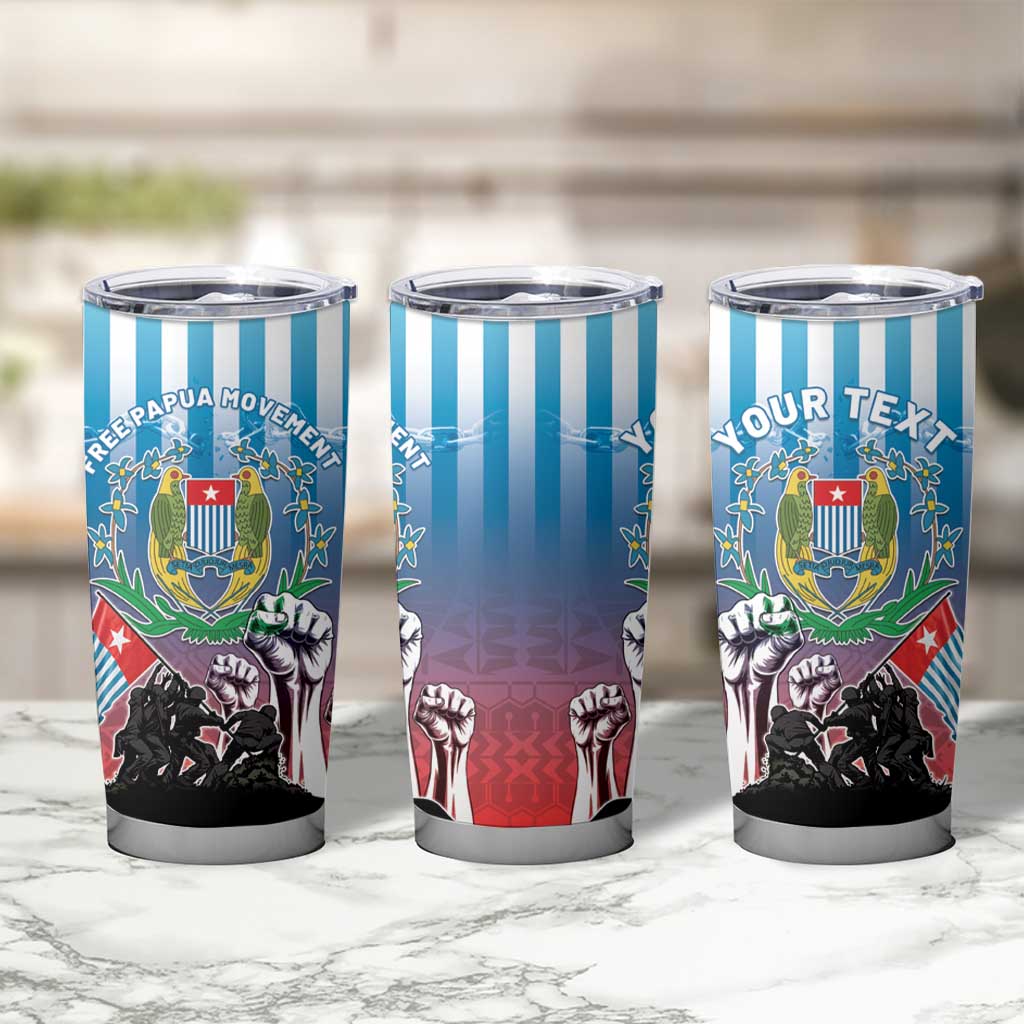 Personalised Free West Papua Tumbler Cup One People One Soul Unique Style LT05 - Polynesian Pride