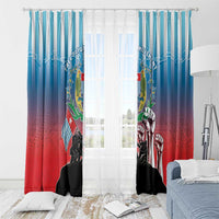 Free West Papua Window Curtain One People One Soul Unique Style - Polynesian Pride