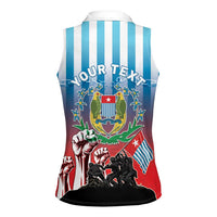 Personalised Free West Papua Women Sleeveless Polo Shirt One People One Soul Unique Style LT05 - Polynesian Pride