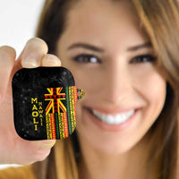 Hawaii Maoli Spirit AirPods Case Kakau Pattern With Flower Lei LT05 - Polynesian Pride