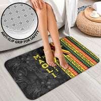 Hawaii Maoli Spirit Bathroom Set Kakau Pattern With Flower Lei - Polynesian Pride