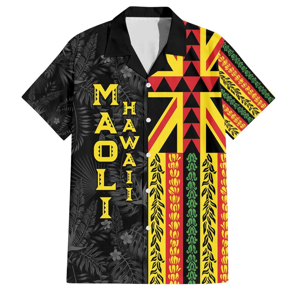 Hawaii Maoli Spirit Family Matching Puletasi and Hawaiian Shirt Kakau Pattern With Flower Lei - Polynesian Pride