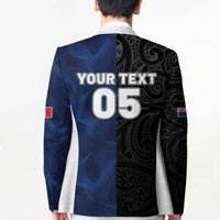 France And New Zealand Rugby Custom Blazer Les Bleus Rooster With Maori Tiki - Polynesian Pride