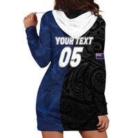 France And New Zealand Rugby Custom Hoodie Dress Les Bleus Rooster With Maori Tiki - Polynesian Pride