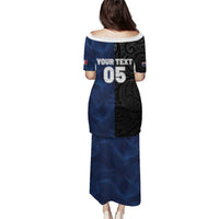 France And New Zealand Rugby Custom Puletasi Les Bleus Rooster With Maori Tiki - Polynesian Pride