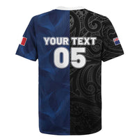 France And New Zealand Rugby Custom Rugby Jersey Les Bleus Rooster With Maori Tiki - Polynesian Pride