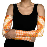Orange Hawaii Palaka Arm Sleeves Hawaiian Ilima Lei LT05 - Polynesian Pride
