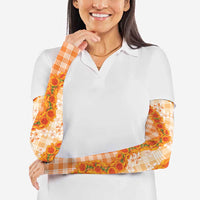Orange Hawaii Palaka Arm Sleeves Hawaiian Ilima Lei LT05 - Polynesian Pride