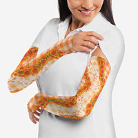 Orange Hawaii Palaka Arm Sleeves Hawaiian Ilima Lei LT05 - Polynesian Pride