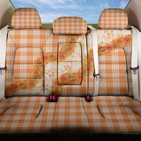 Orange Hawaii Palaka Back Car Seat Cover Hawaiian Ilima Lei LT05 One Size Orange - Polynesian Pride
