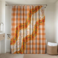 Orange Hawaii Palaka Bathroom Set Hawaiian Ilima Lei