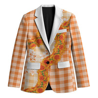 Orange Hawaii Palaka Blazer Hawaiian Ilima Lei LT05 Unisex Orange - Polynesian Pride