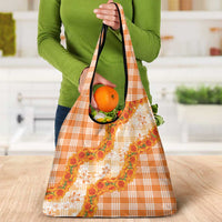 Orange Hawaii Palaka Grocery Bag Hawaiian Ilima Lei LT05 - Polynesian Pride