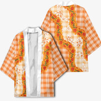 Orange Hawaii Palaka Kimono Hawaiian Ilima Lei LT05 - Polynesian Pride