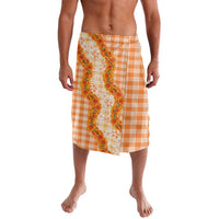 Orange Hawaii Palaka Lavalava Hawaiian Ilima Lei LT05 Orange - Polynesian Pride