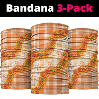 Orange Hawaii Palaka Neck Gaiter Hawaiian Ilima Lei LT05 package One Size: 25*50cm Orange - Polynesian Pride