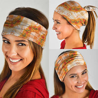 Orange Hawaii Palaka Neck Gaiter Hawaiian Ilima Lei LT05 - Polynesian Pride