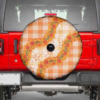 Orange Hawaii Palaka Spare Tire Cover Hawaiian Ilima Lei LT05 - Polynesian Pride