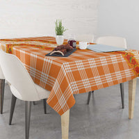 Orange Hawaii Palaka Tablecloth Hawaiian Ilima Lei LT05 - Polynesian Pride