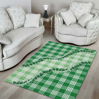 Green Hawaii Palaka Area Rug Hawaiian Pikake Lei LT05 - Polynesian Pride