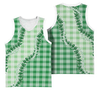 Green Hawaii Palaka Basketball Jersey Hawaiian Pikake Lei LT05 - Polynesian Pride
