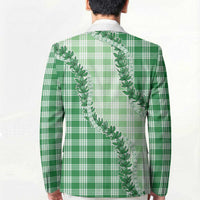 Green Hawaii Palaka Blazer Hawaiian Pikake Lei LT05 - Polynesian Pride