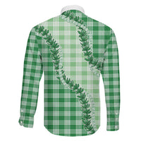 Green Hawaii Palaka Family Matching Summer Maxi Dress and Hawaiian Shirt Hawaiian Pikake Lei