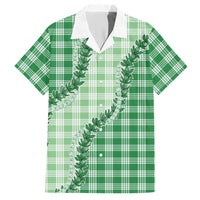 Green Hawaii Palaka Hawaiian Shirt Hawaiian Pikake Lei LT05 Green - Polynesian Pride