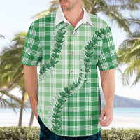 Green Hawaii Palaka Hawaiian Shirt Hawaiian Pikake Lei LT05 - Polynesian Pride