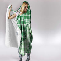 Green Hawaii Palaka Hooded Blanket Hawaiian Pikake Lei