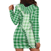 Green Hawaii Palaka Hoodie Dress Hawaiian Pikake Lei LT05 - Polynesian Pride
