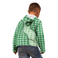 Green Hawaii Palaka Kid Hoodie Hawaiian Pikake Lei LT05 - Polynesian Pride