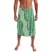 Green Hawaii Palaka Lavalava Hawaiian Pikake Lei LT05 Green - Polynesian Pride