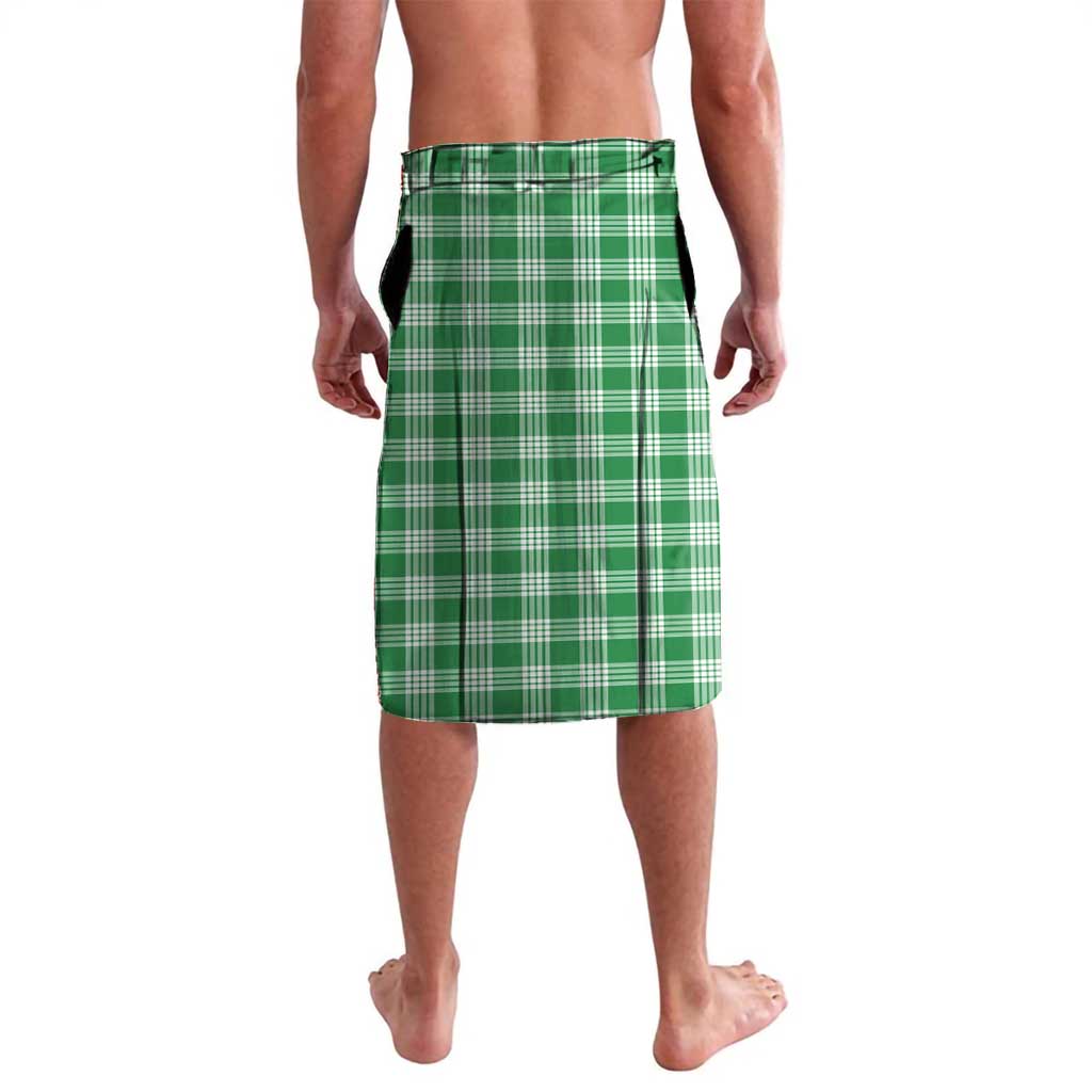 Green Hawaii Palaka Lavalava Hawaiian Pikake Lei LT05 - Polynesian Pride