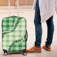 Green Hawaii Palaka Luggage Cover Hawaiian Pikake Lei LT05 Green - Polynesian Pride