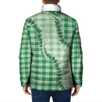 Green Hawaii Palaka Padded Jacket Hawaiian Pikake Lei LT05 - Polynesian Pride