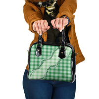 Green Hawaii Palaka Shoulder Handbag Hawaiian Pikake Lei LT05 One Size Green - Polynesian Pride