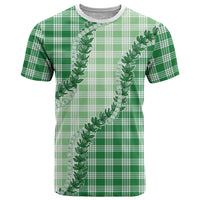 Green Hawaii Palaka T Shirt Hawaiian Pikake Lei LT05 Green - Polynesian Pride