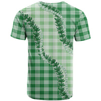Green Hawaii Palaka T Shirt Hawaiian Pikake Lei LT05 - Polynesian Pride