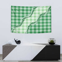Green Hawaii Palaka Tapestry Hawaiian Pikake Lei LT05 - Polynesian Pride