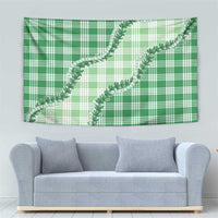 Green Hawaii Palaka Tapestry Hawaiian Pikake Lei LT05 - Polynesian Pride