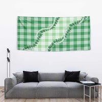 Green Hawaii Palaka Tapestry Hawaiian Pikake Lei LT05 - Polynesian Pride