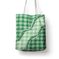 Green Hawaii Palaka Tote Bag Hawaiian Pikake Lei LT05 - Polynesian Pride
