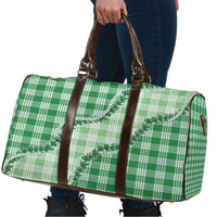 Green Hawaii Palaka Travel Bag Hawaiian Pikake Lei