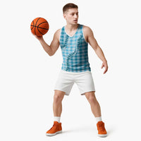 Blue Hawaii Palaka Basketball Jersey Hawaiian Pikake Lei LT05 - Polynesian Pride