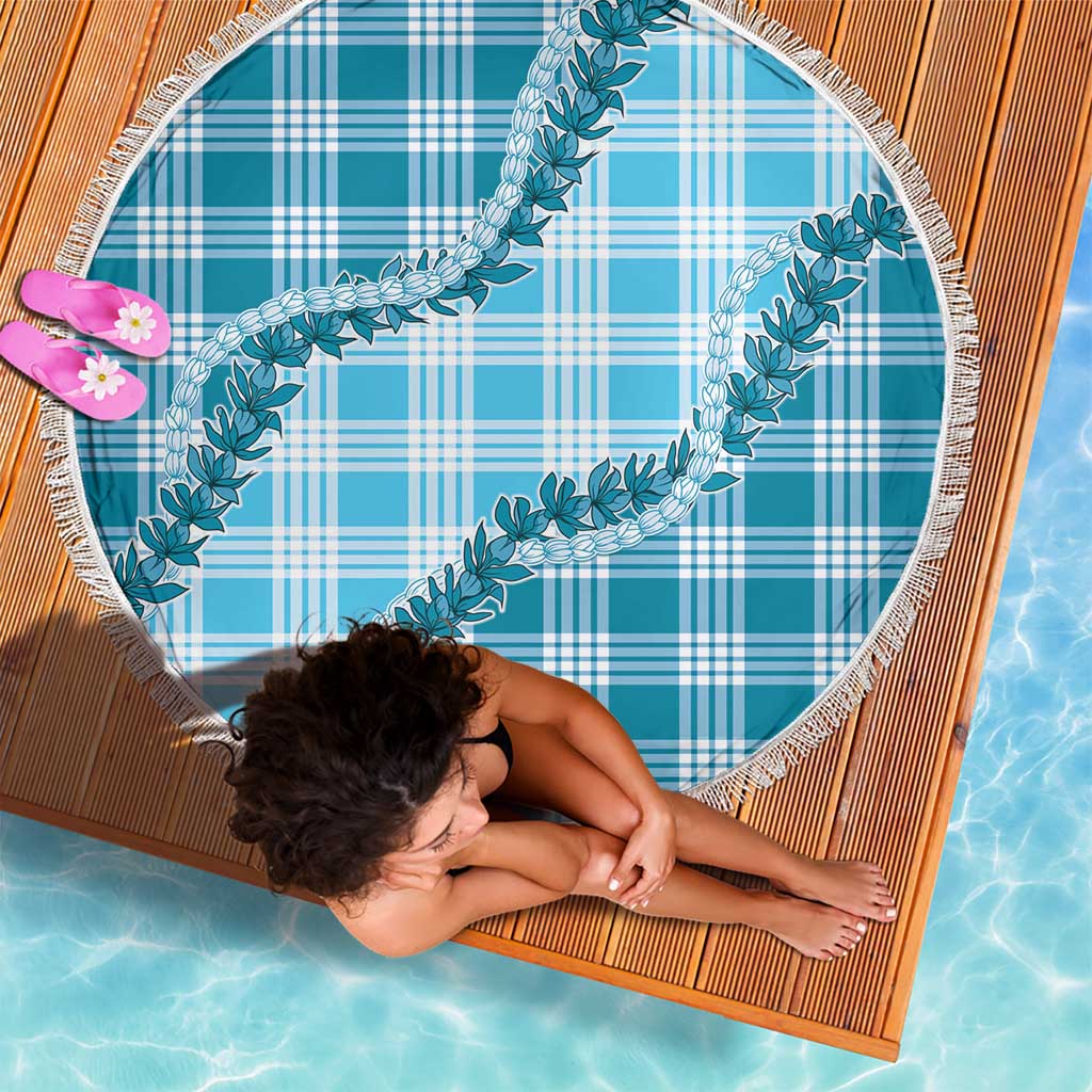 Blue Hawaii Palaka Beach Blanket Hawaiian Pikake Lei