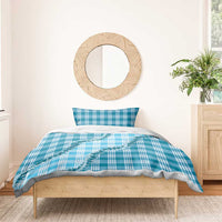 Blue Hawaii Palaka Bedding Set Hawaiian Pikake Lei LT05 - Polynesian Pride