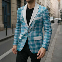 Blue Hawaii Palaka Blazer Hawaiian Pikake Lei LT05 - Polynesian Pride